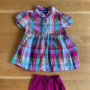 Ralph Lauren plaid dress, 24 mos